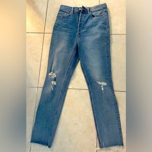 GRLFRND Denim High Waist distressed jeans